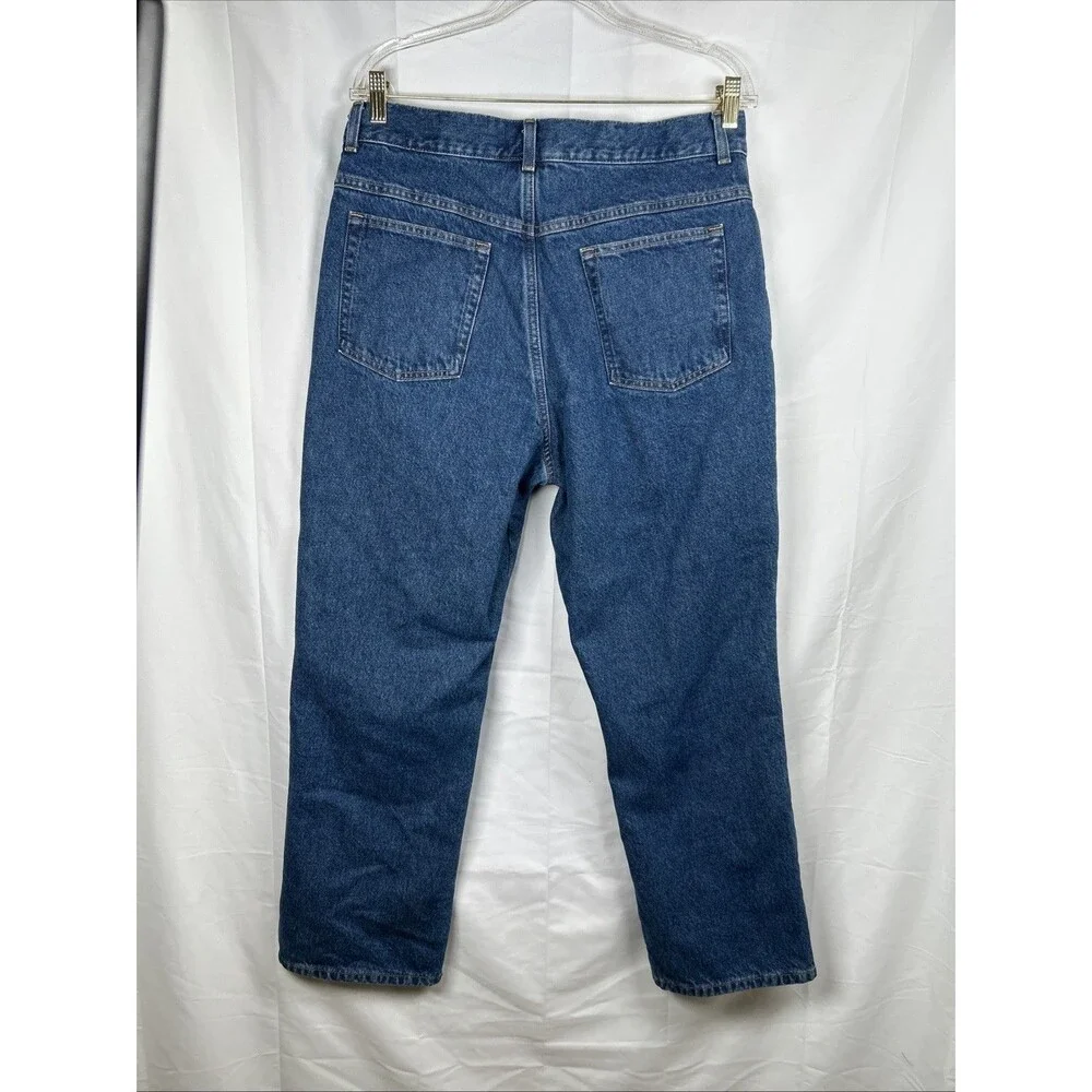 Vtg 90s L.L. Bean Plaid Flannel Lined Original Fit Denim Jeans Women’s 16 R Blue